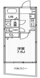 阿波座駅 徒歩3分 2階の物件間取画像